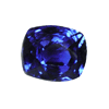 2.5 cts. Cushion Purple Blue Tanzanite in AA Grade