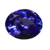 4.90 cts. Oval Purple Tanzanite in AAA Grade