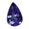 9x7 mm Pear Purple Blue Tanzanite in Superfine Grade