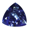 3.75 Carats Trillion Purple Tanzanite AAA Grade