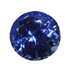 5 mm Round Blue Tanzanite in Superfine Grade