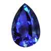 3.3 cts. Pear Purple Tanzanite in AA Grade