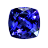 3.45 ct. Antique Cushion Tanzanite in Super Fine Grade