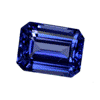 16x12 mm Octagon Mystic Blue CZ