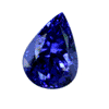 6x4 mm Pear Shape Simulated Tanzanite in Fine Grade
