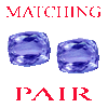 11x8 mm Cushion Pair Tanzanite in A Grade