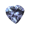 8 mm Heart Tanzanite in Light Grade 8 mm Heart Tanzanite in Light Grade