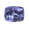 10x7 mm Cushion Tanzanite in A Grade