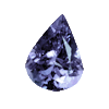 10x7 mm Pear Tanzanite in AA Grade