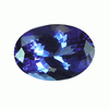 2 Carats (9x7) oval Light Medium color Tanzanite A Grade