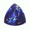 2 Carats trillion Light Medium color Tanzanite A Grade