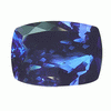 10x6 mm Cushion Tanzanite in AAA Grade