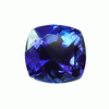 7 mm Cushion Tanzanite in AAA Grade