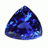 2.70 Carats Trillion Tanzanite in Super Fine Grade