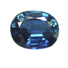 2.70 Carats Oval Blue Sapphire in size: 9.5x7 mm