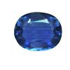 4.95 Carats Oval Blue Sapphire in size: 11.5X9 mm