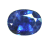 3.60 Carats Oval Blue Sapphire in size: 10.2x8.5 mm