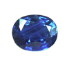 3 Carats Oval Blue Sapphire in size: 9.8x7.8 mm