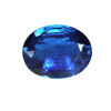 2.80 Carats Oval Blue Sapphire in size: 10x7.3 mm