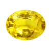 2.84 Carats Oval Yellow  Sapphire in size: 10.2x8.0 mm