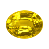 2.11 Carats Oval Yellow  Sapphire in size: 8x6.6 mm