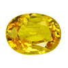 3 Carats Oval Yellow  Sapphire in size: 10x8 mm