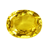 2.28 Carats Oval Yellow  Sapphire in size: 8.2x6.2 mm