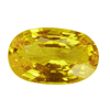 2.28 Carats Oval Yellow  Sapphire in size: 8x7 mm