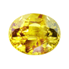 1.40 Carats Oval Yellow Sapphire in size: 8x6 mm