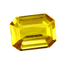 2.05 Carats Emerald Cut Yellow Sapphire in size: 9.0x6.9 mm