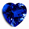 4 mm Heart Blue Sapphire in AAA Grade