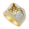 1.31 ct. VS1 Diamond Semi Mounting in 18k Yellow Gold