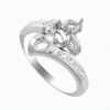 0.19ct Diamond Semi Mounting 18K White Gold