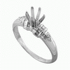0.19 carats Diamond 18 K White gold semi mounting.