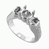 0.17ct VS Diamond Semi Mounting 18K White Gold