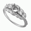 0.69ct VS Diamond Semi Mounting 18K White Gold