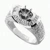 0.83ct VS Diamond Semi Mounting 18K White Gold
