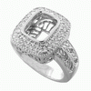 0.42ct VS Diamond Semi Mounting 18K White Gold