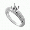 0.46 carats Diamond 18 K White gold semi mounting.