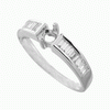 0.39ct VS Diamond Semi Mounting 18K White Gold