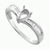 0.2 carats Diamond 18 K White gold semi mounting.