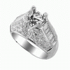 1.38ct VS Diamond Semi Mounting 18K White Gold