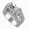 1.19ct VS Diamond Semi Mounting 18K White Gold