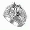 1.25ct Diamond Semi Mounting 18K White Gold