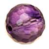 20 mm Checker Board Round Violet Amethyst in AAA Grade