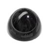 6 mm Cabochon Bullet Black Onyx in Opaque Grade