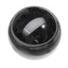 15 mm Cabochon Round Bead Black Onyx in Opaque Grade