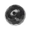 10 mm Faceted Round Bead Black Onyx in Opaque Grade