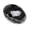 18x13 mm Faceted Drilled Drop Black Onyx in Opaque Grade