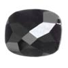 16 mm Checker Board Cushion Black Onyx in Opaque Grade